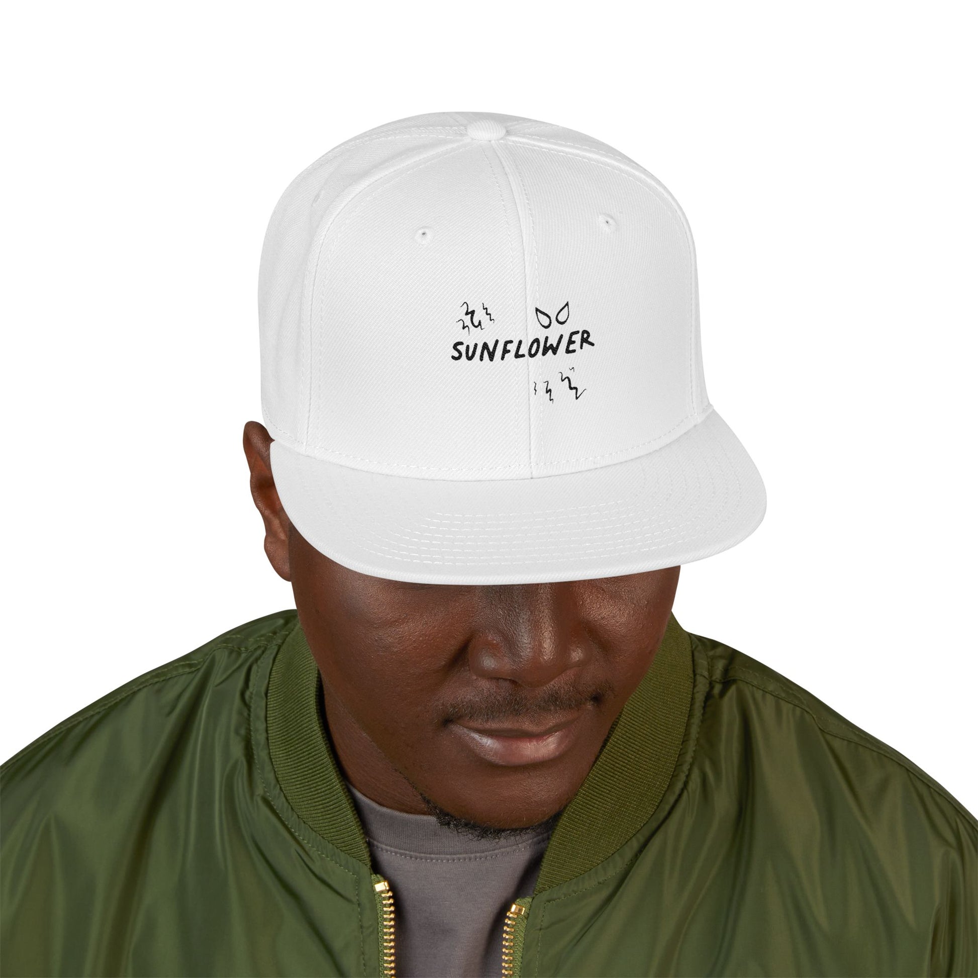 Yellow Barbed Wire Disc Snapback Cap Printify