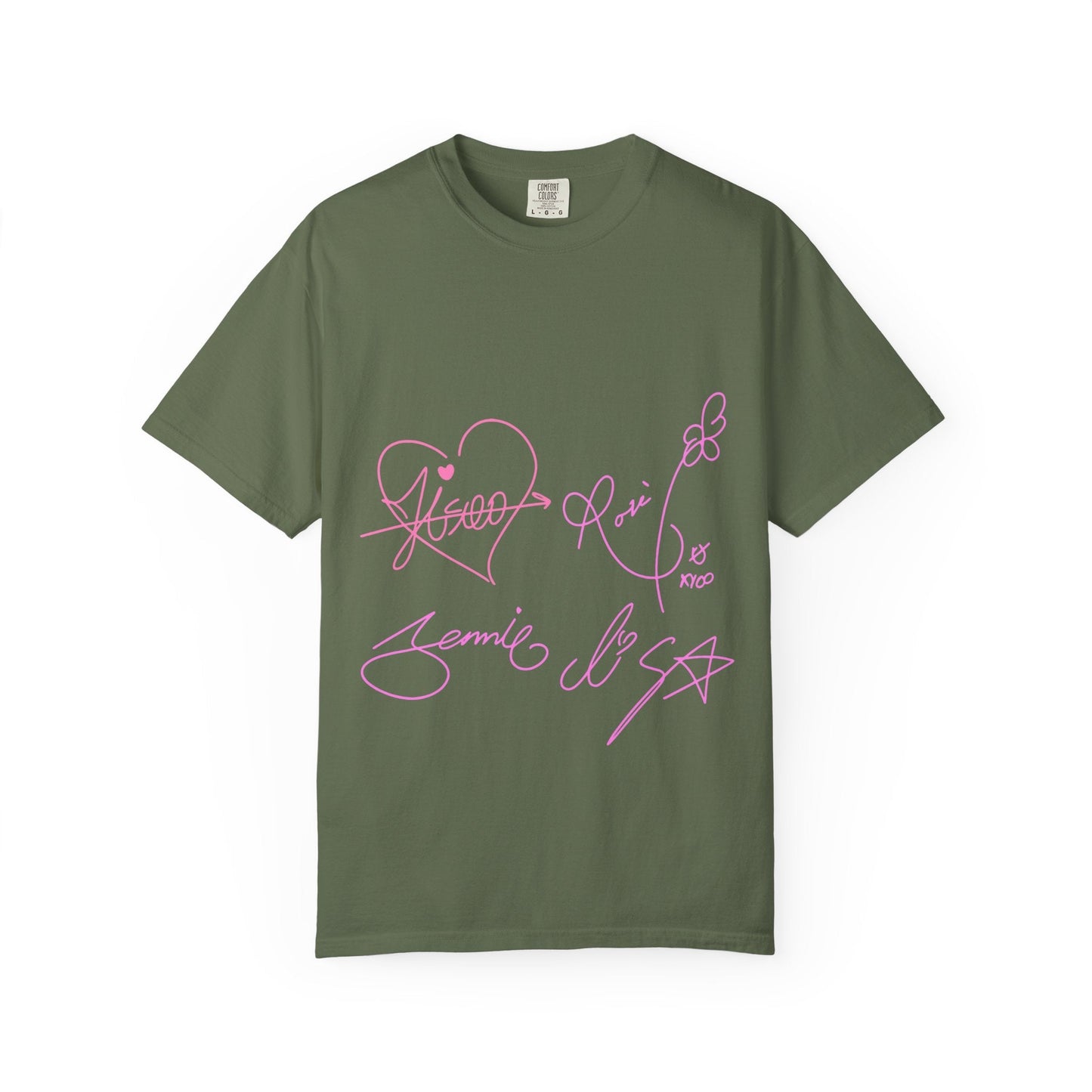Signature Autograph – Dyed T-shirt Printify