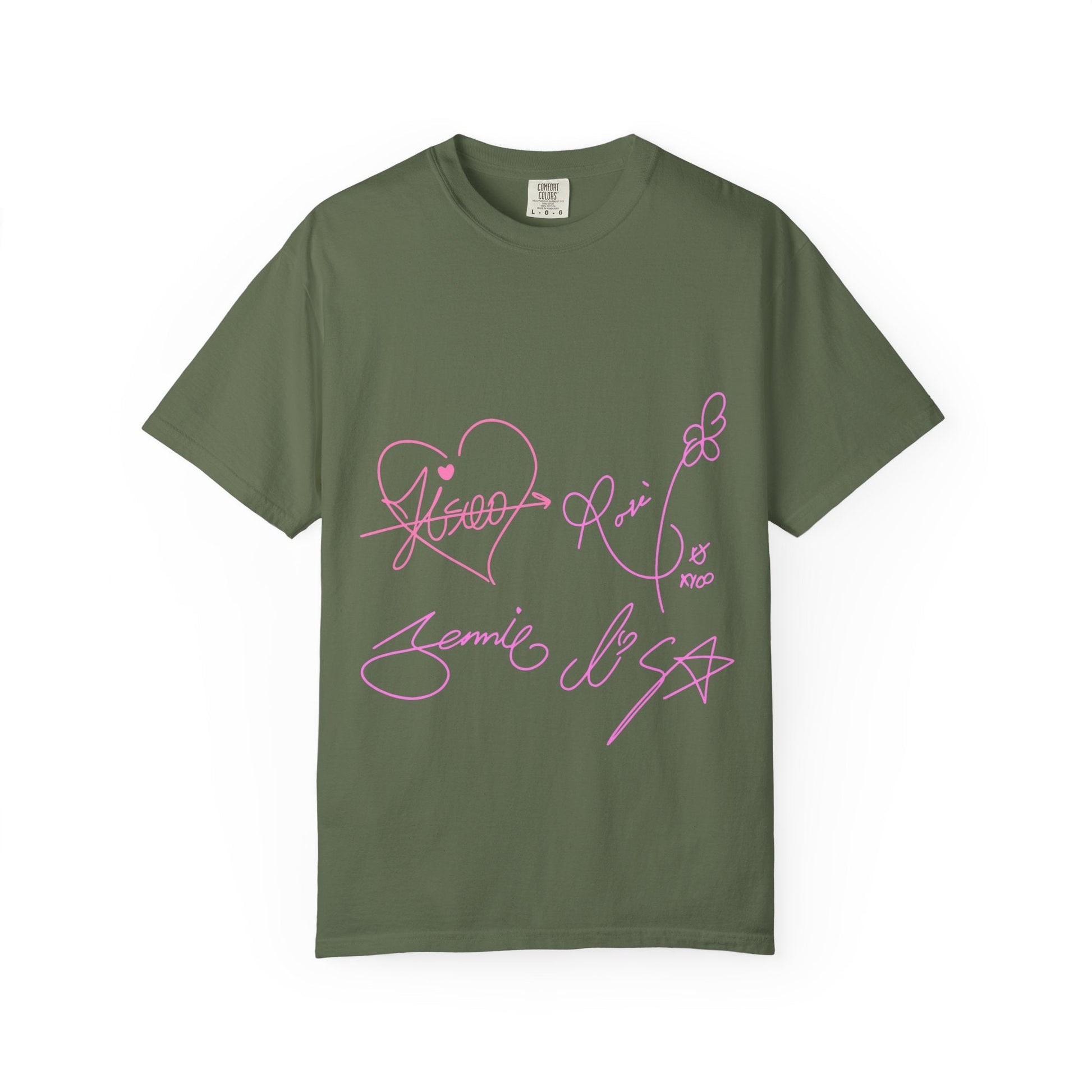Signature Autograph – Dyed T-shirt Printify