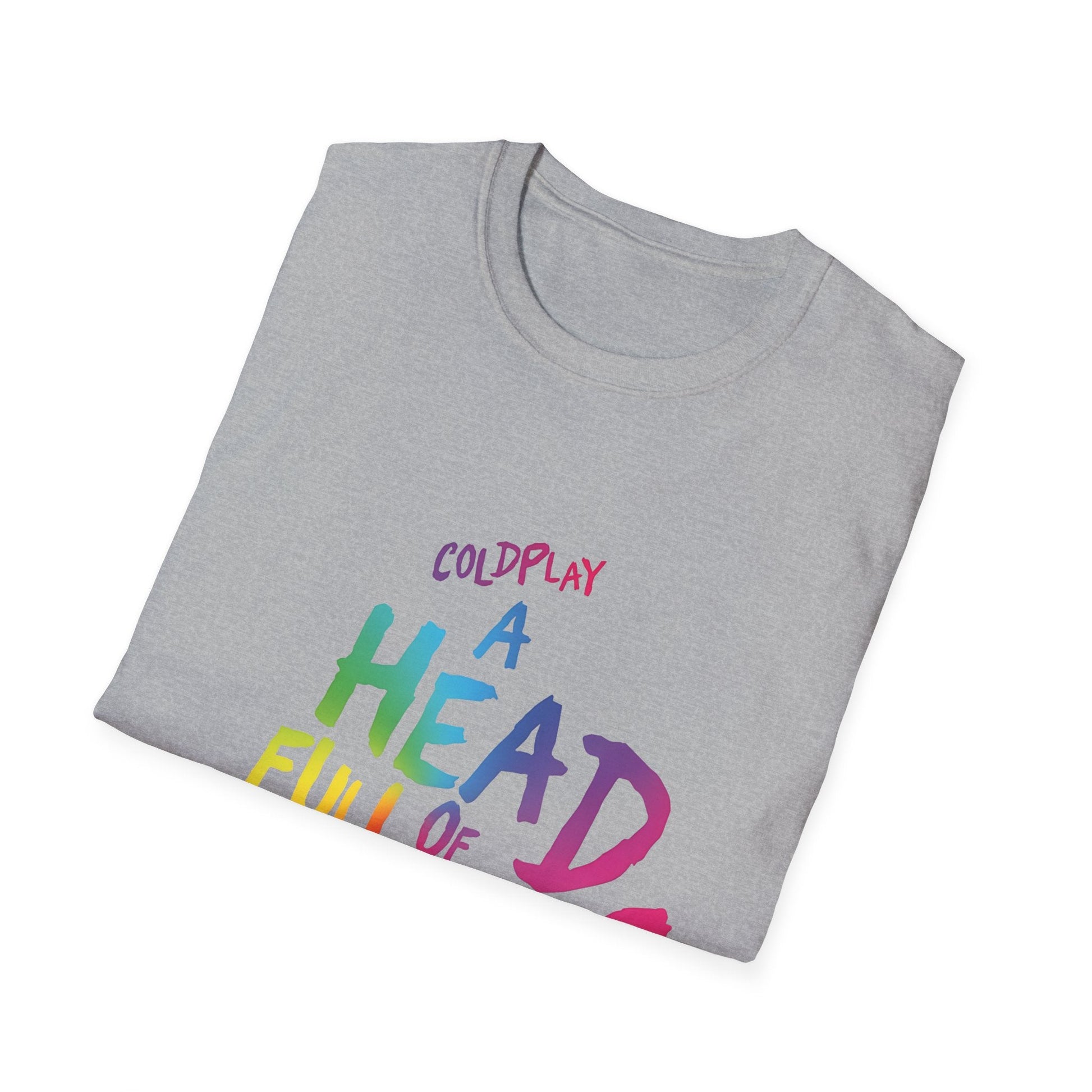 Unisex Softstyle T-Shirt Inspired by Coldplay’s Iconic A Head Full of Dreams Printify