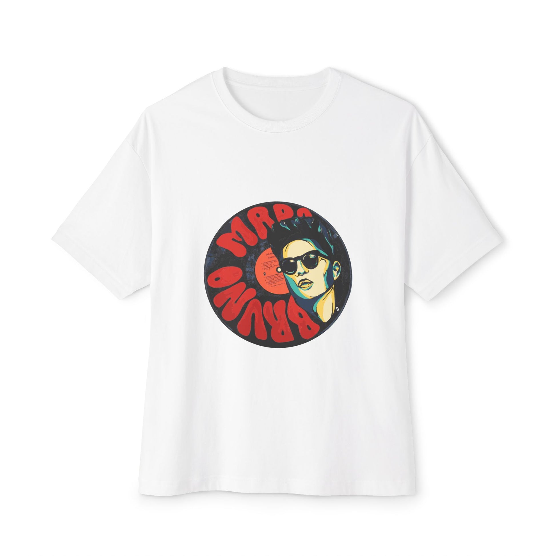 Groove Legend Record Unisex Oversized Boxy Tee Printify