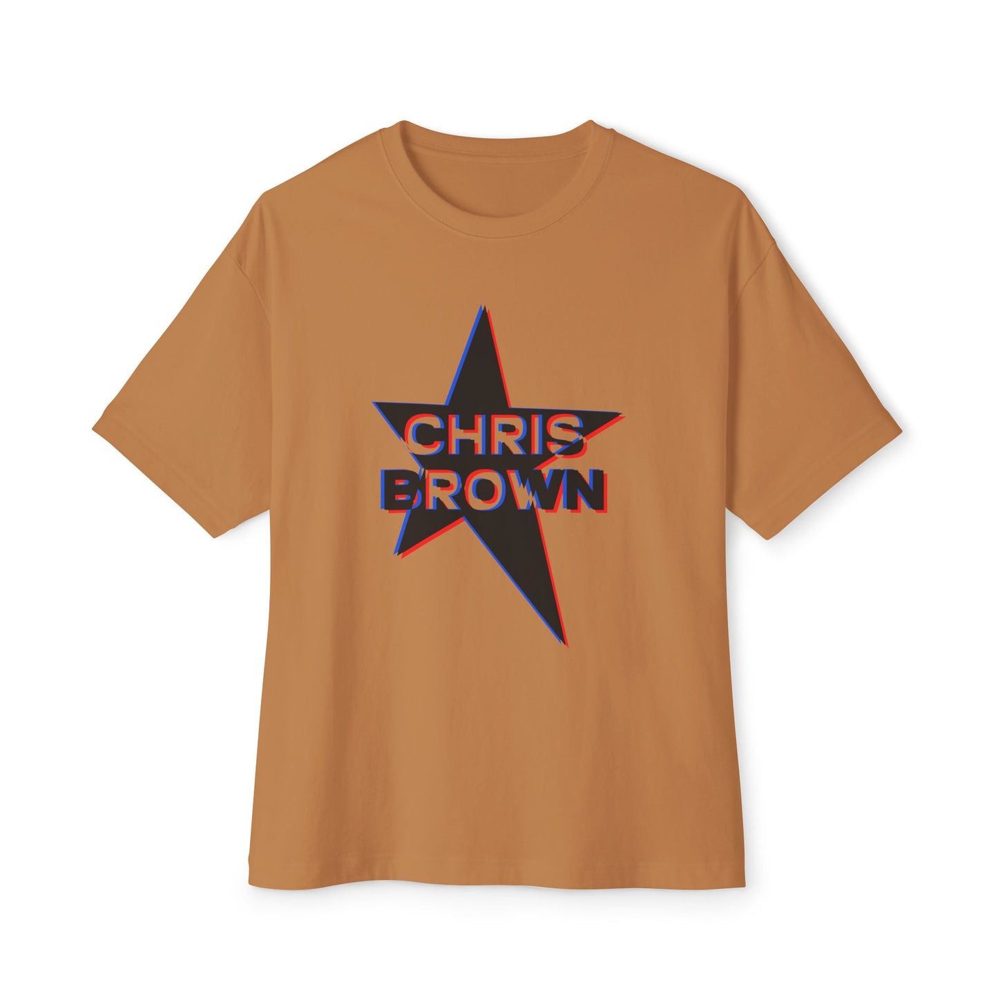 Star Outline Retro Unisex oversized Boxy Tee - snazzymerch