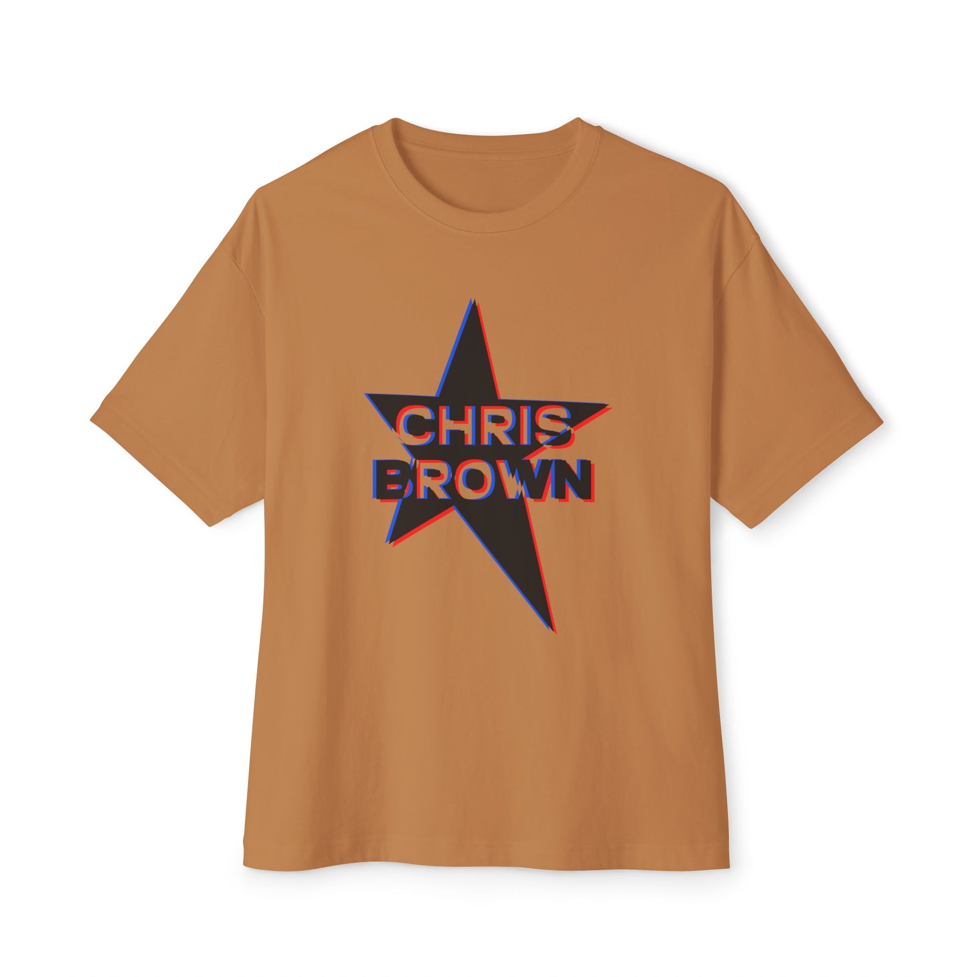 Star Outline Retro Unisex oversized Boxy Tee - snazzymerch