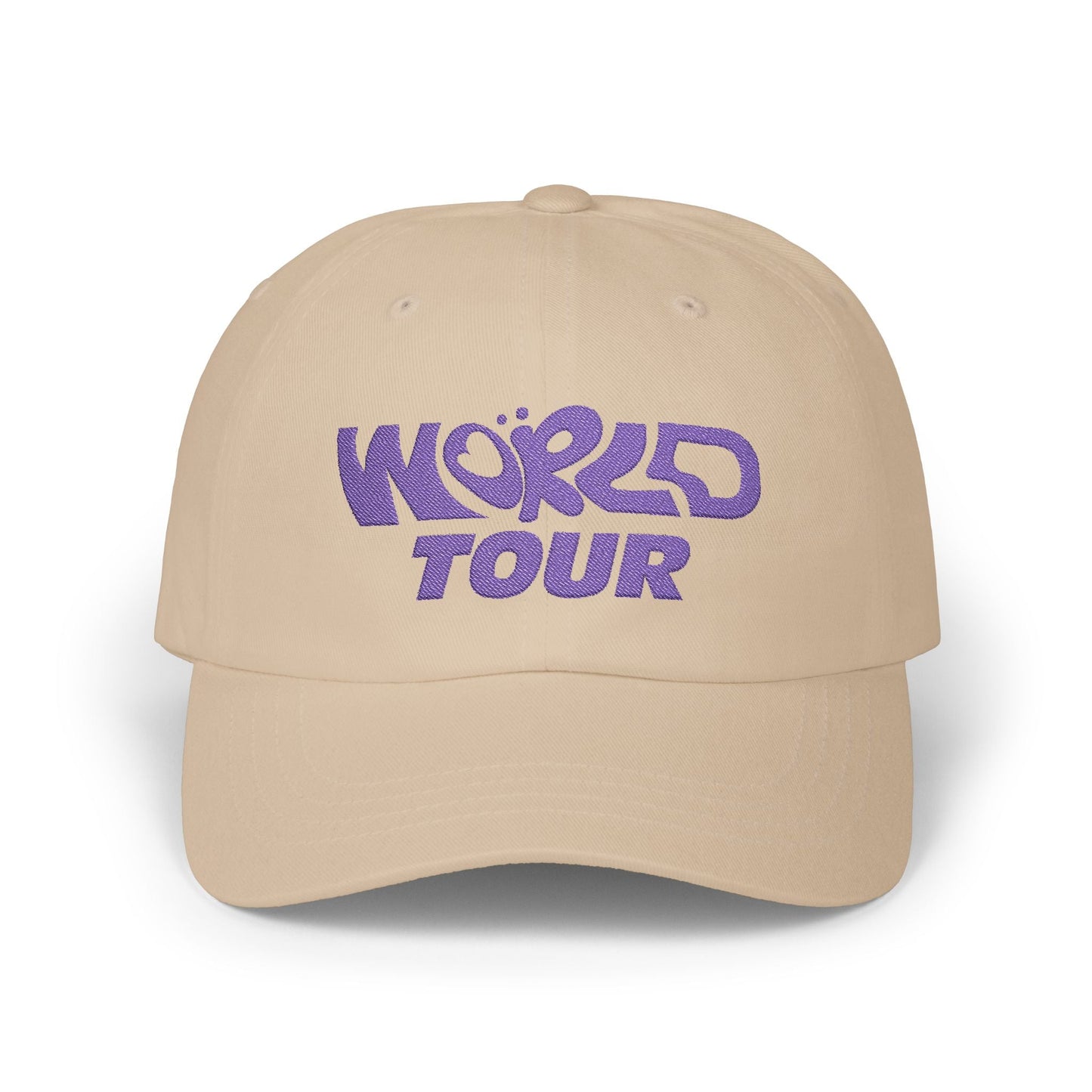 World Tour Bubble Letter Classic Dad Cap Printify