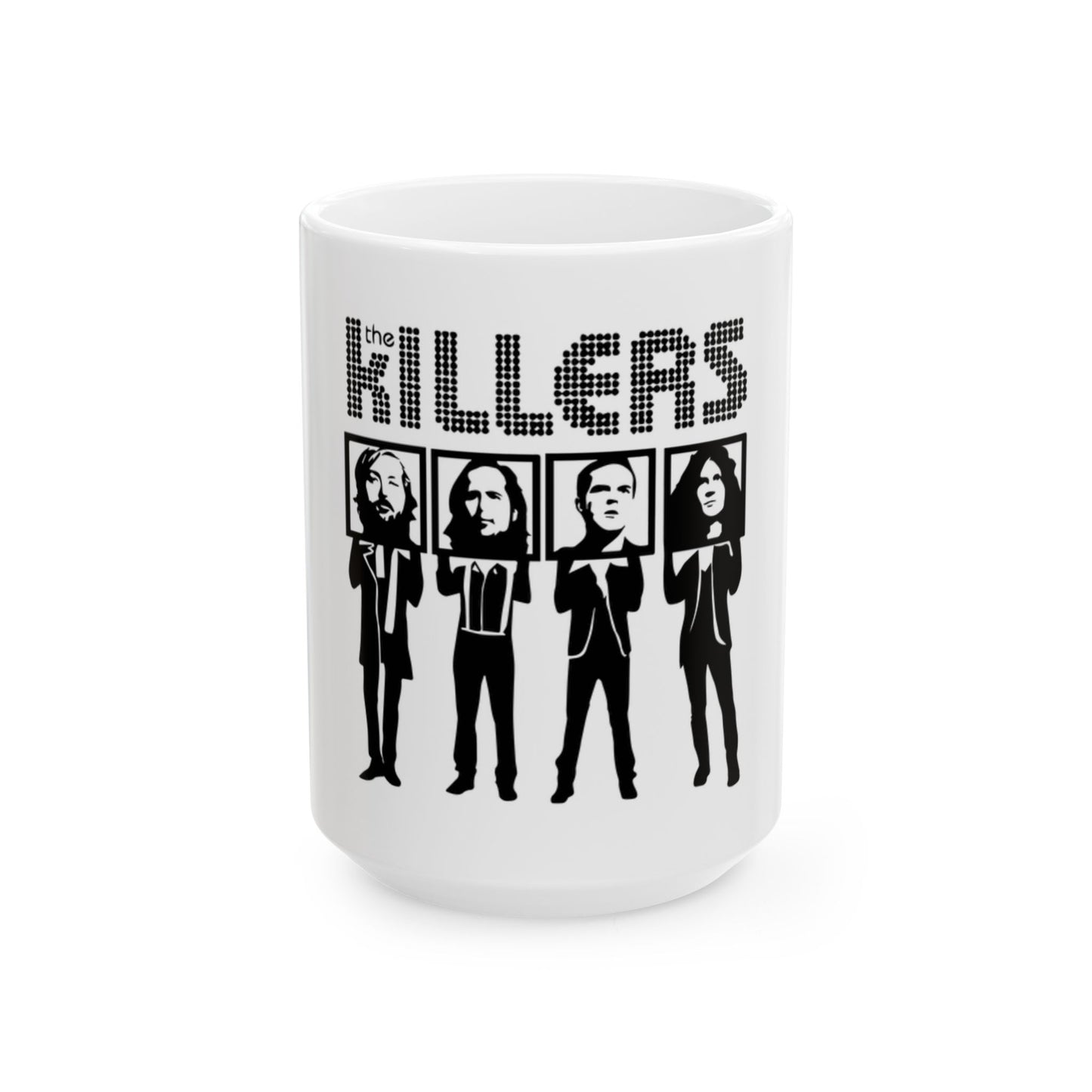 Retro Block Letter Ceramic Mug, (11oz, 15oz) - snazzymerch