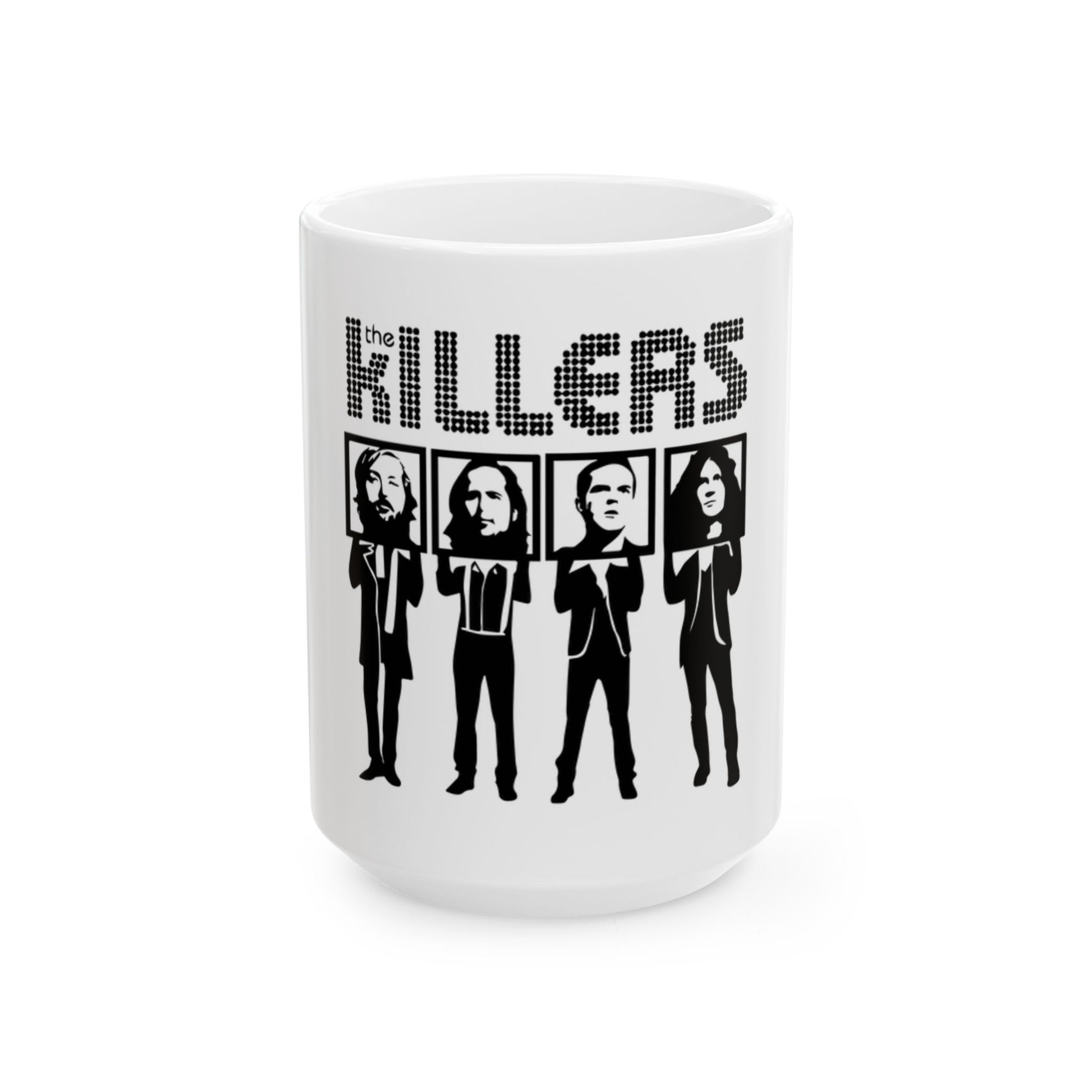 Retro Block Letter Ceramic Mug, (11oz, 15oz) - snazzymerch