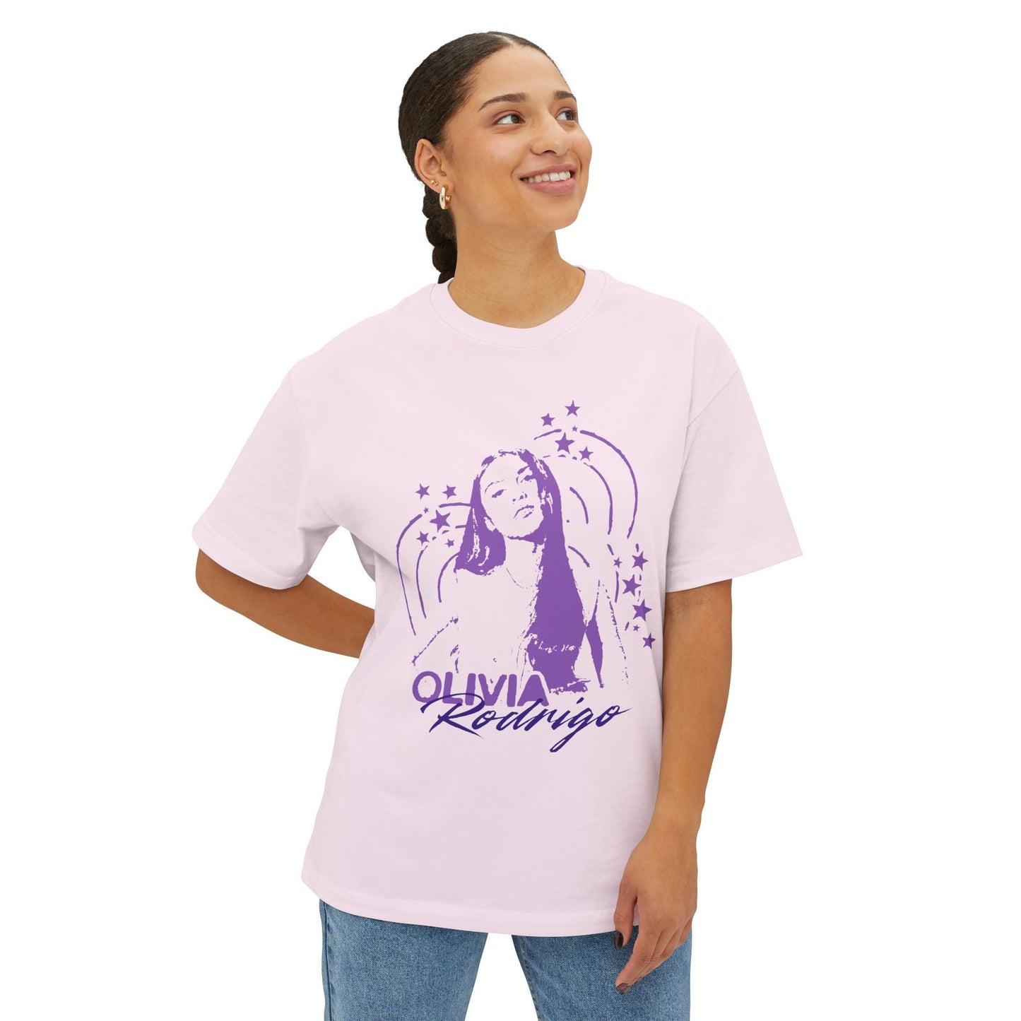 Olivia Rodrigo Star Portrait-Oversized Tee Printify