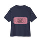 Lovesick Girls Ticket – Oversized Boxy Tee Printify