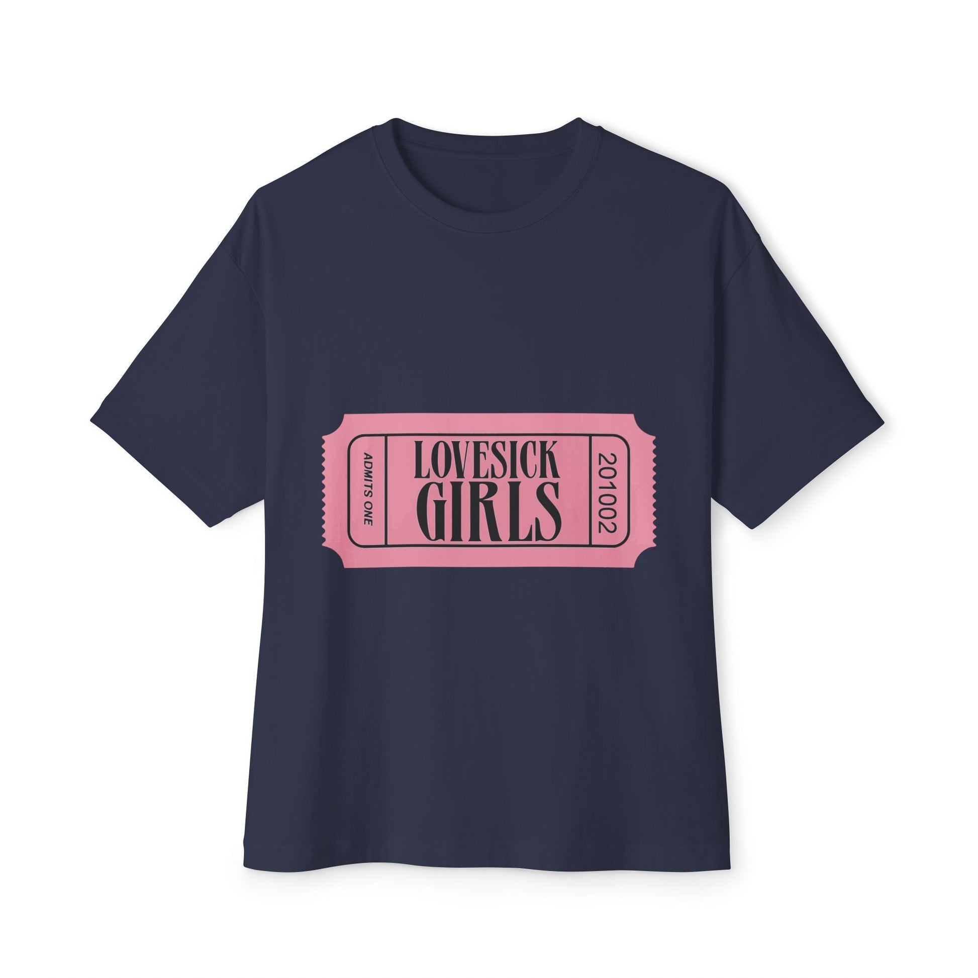 Lovesick Girls Ticket – Oversized Boxy Tee Printify