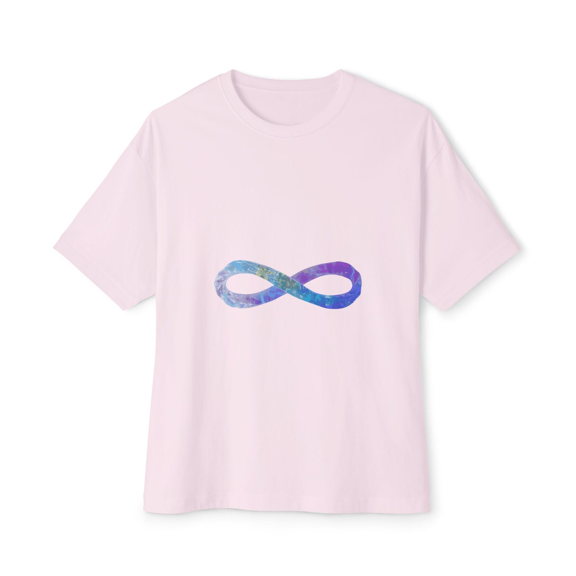 Cosmic Infinity Loop Unisex Oversized Boxy Tee Printify