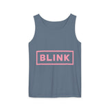 Minimal BLINK Logo – Dyed Tank Top Printify