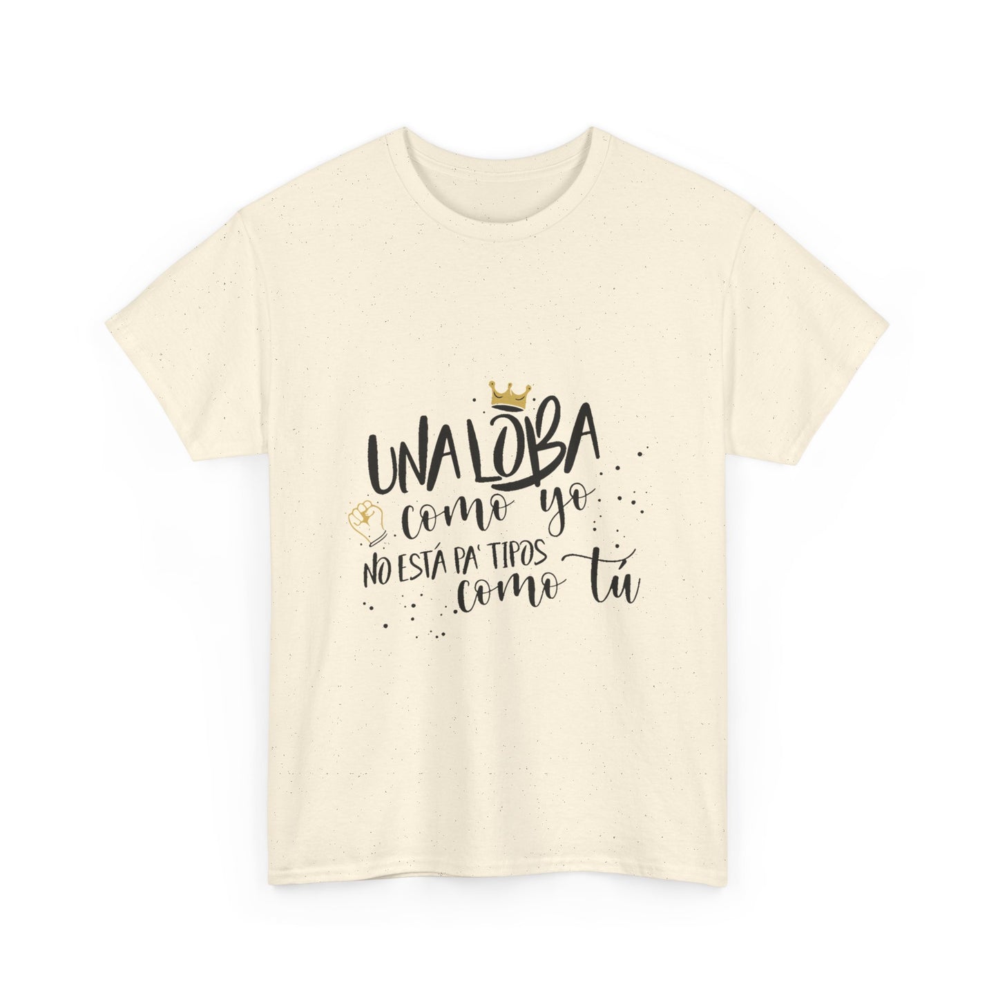 Golden Wolf Energy Unisex Heavy cotton tee Printify