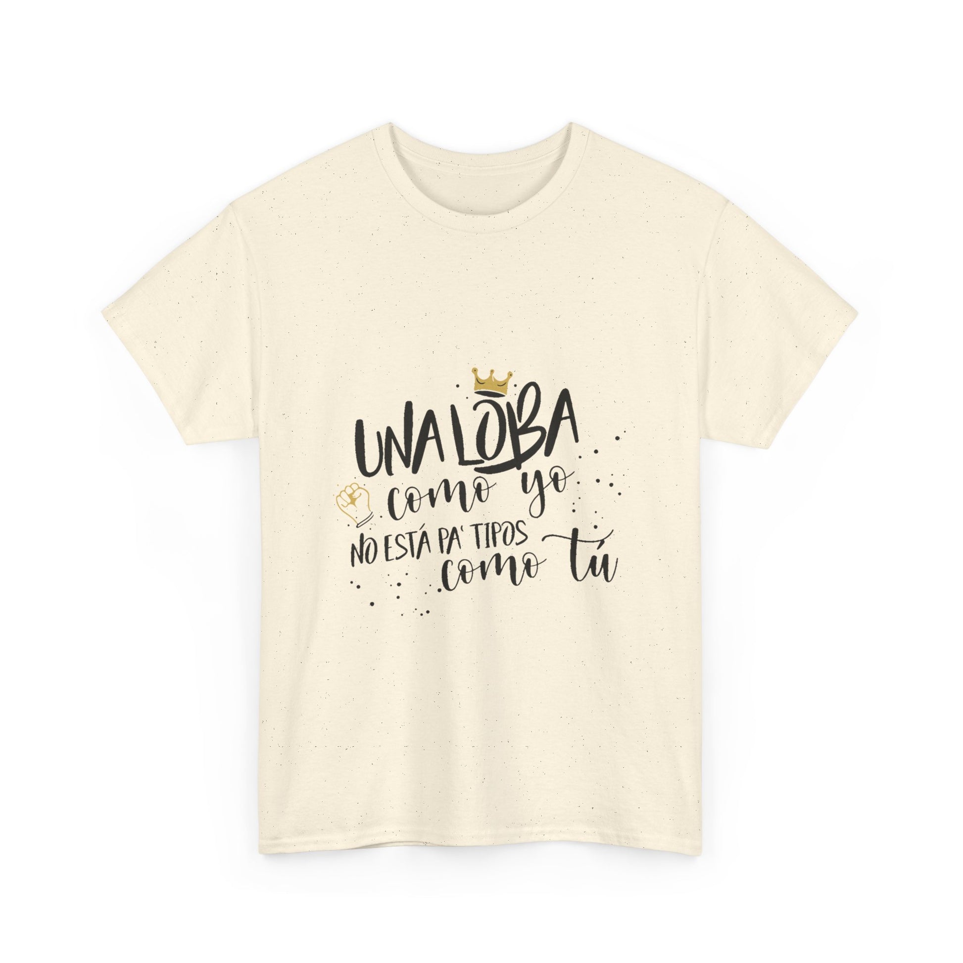 Golden Wolf Energy Unisex Heavy cotton tee Printify