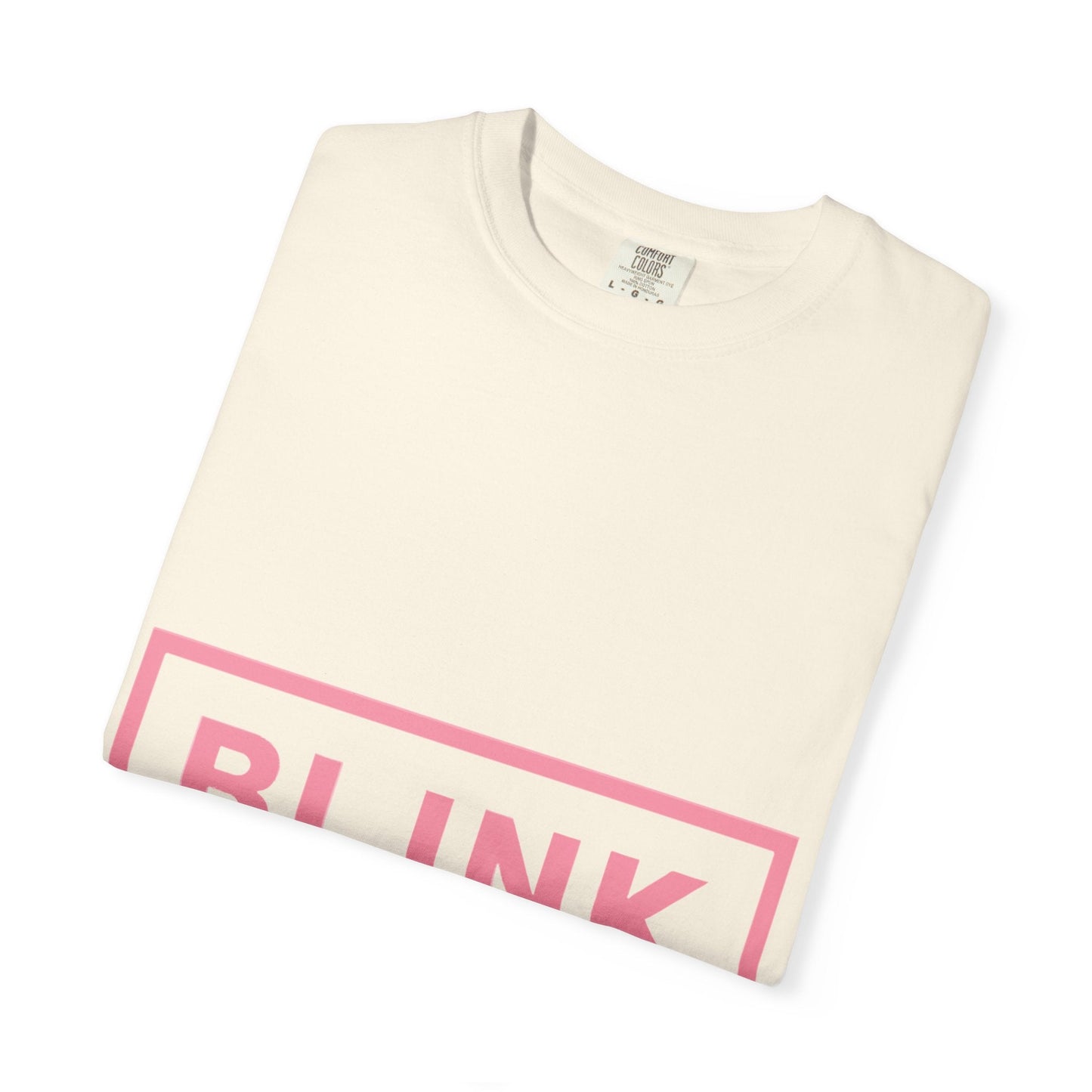 Minimal BLINK Logo – Dyed T-shirt Printify