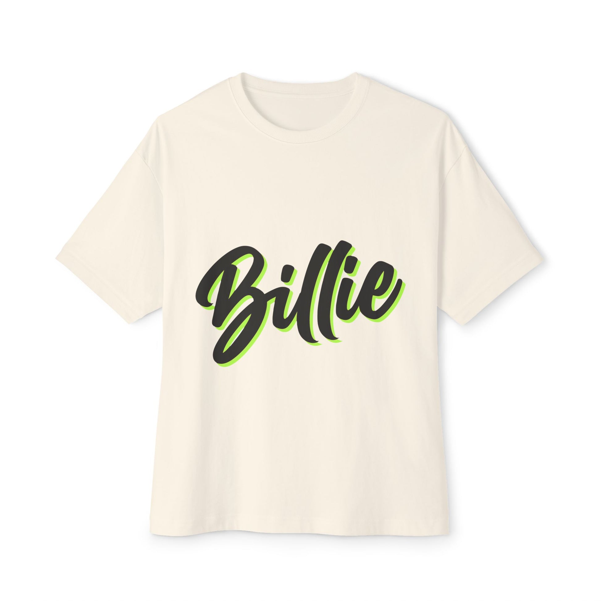 Billie Eilish Inspired Oversized T-Shirt – Electric Script Vibes Edition Printify