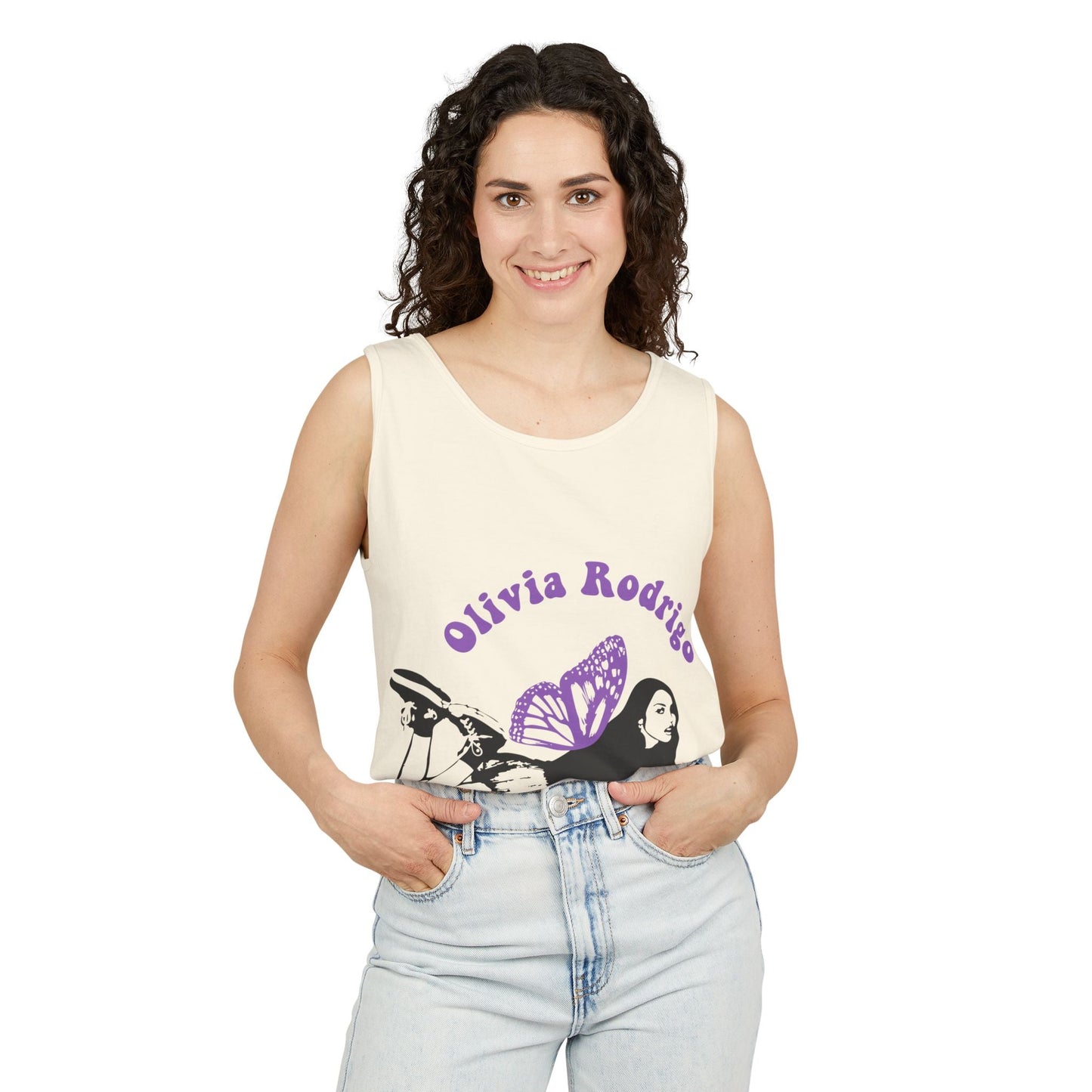 Olivia Rodrigo Butterfly Arc-Dyed Tank Top Printify
