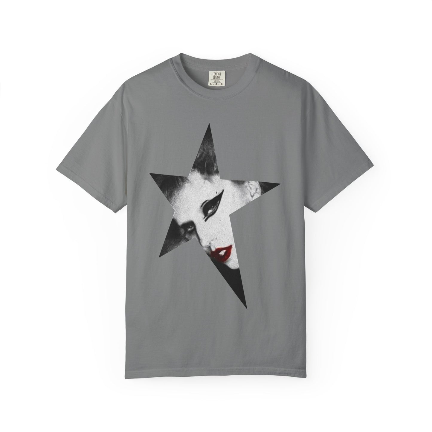 Born This Way Star Face-Unisex Dyed Tshirt Printify