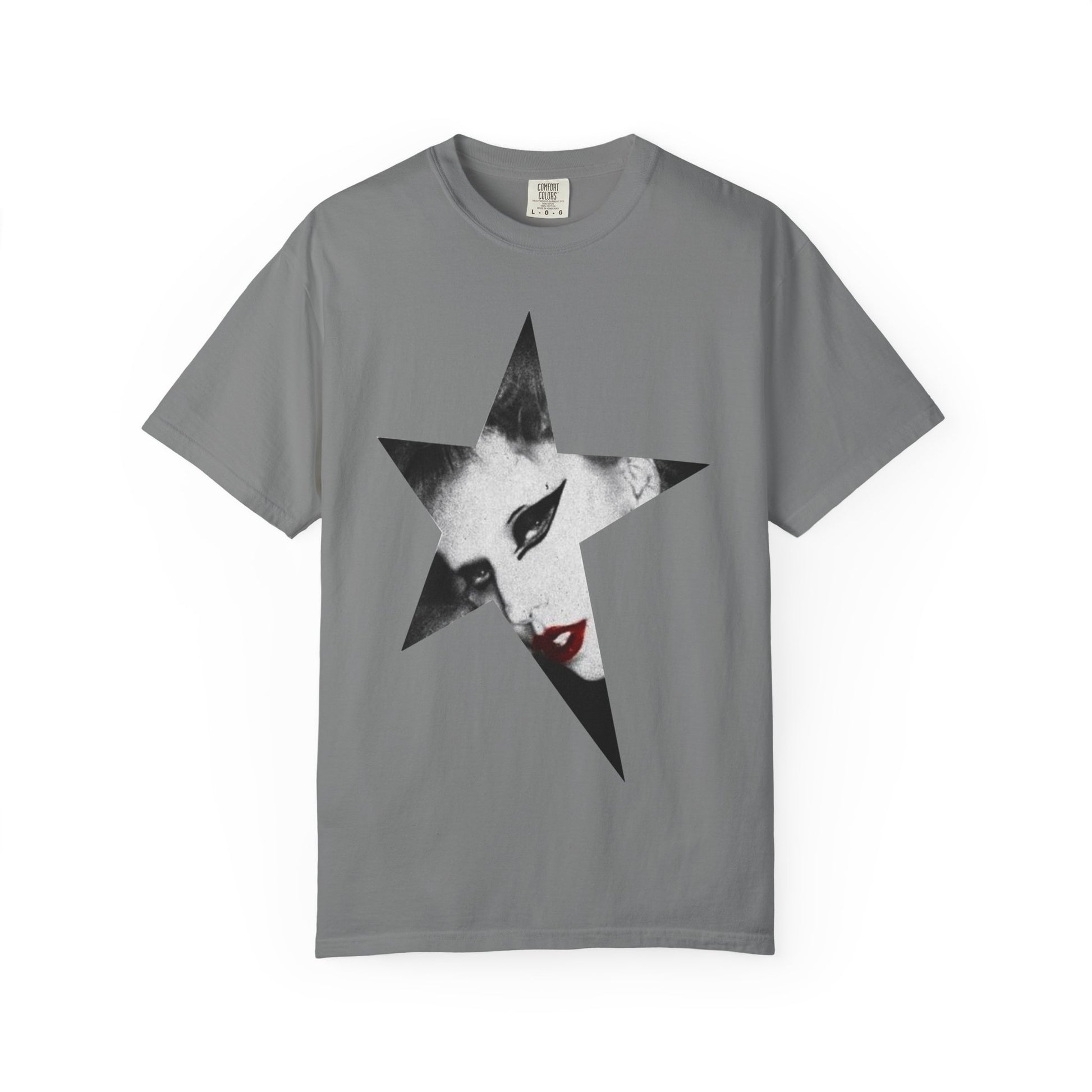Born This Way Star Face-Unisex Dyed Tshirt Printify