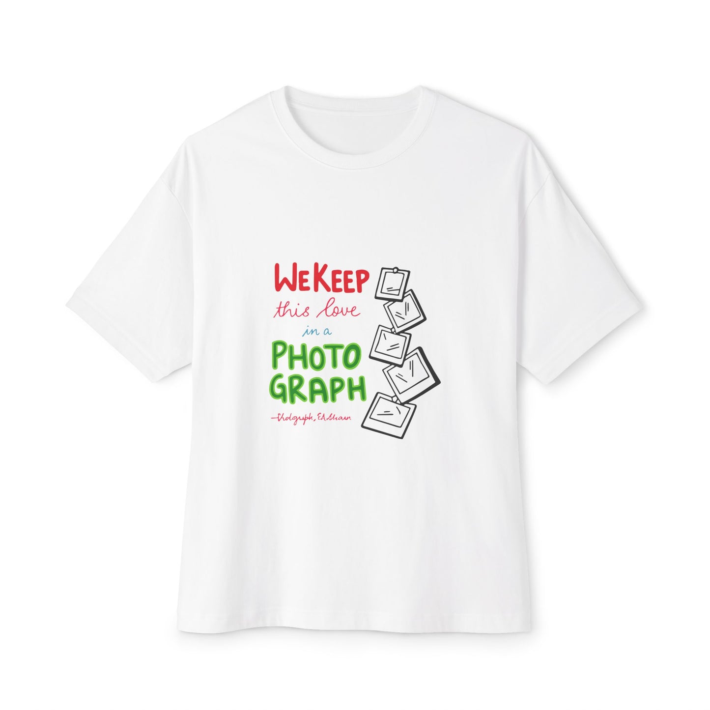 White Paw Print Oversized Boxy Tee Printify