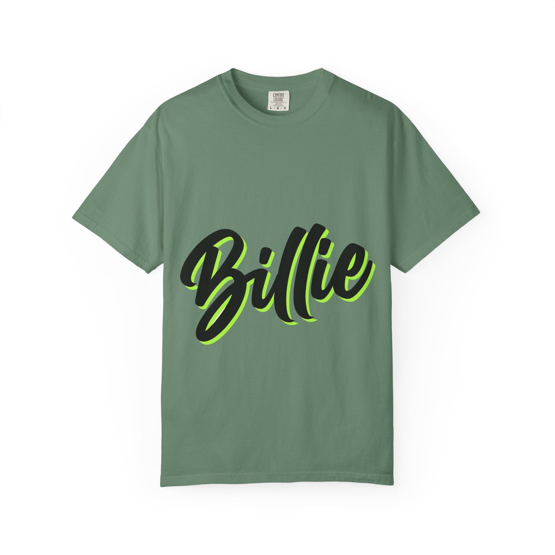 Billie Eilish Inspired Dyed T-shirt – Electric Script Vibes Edition Printify