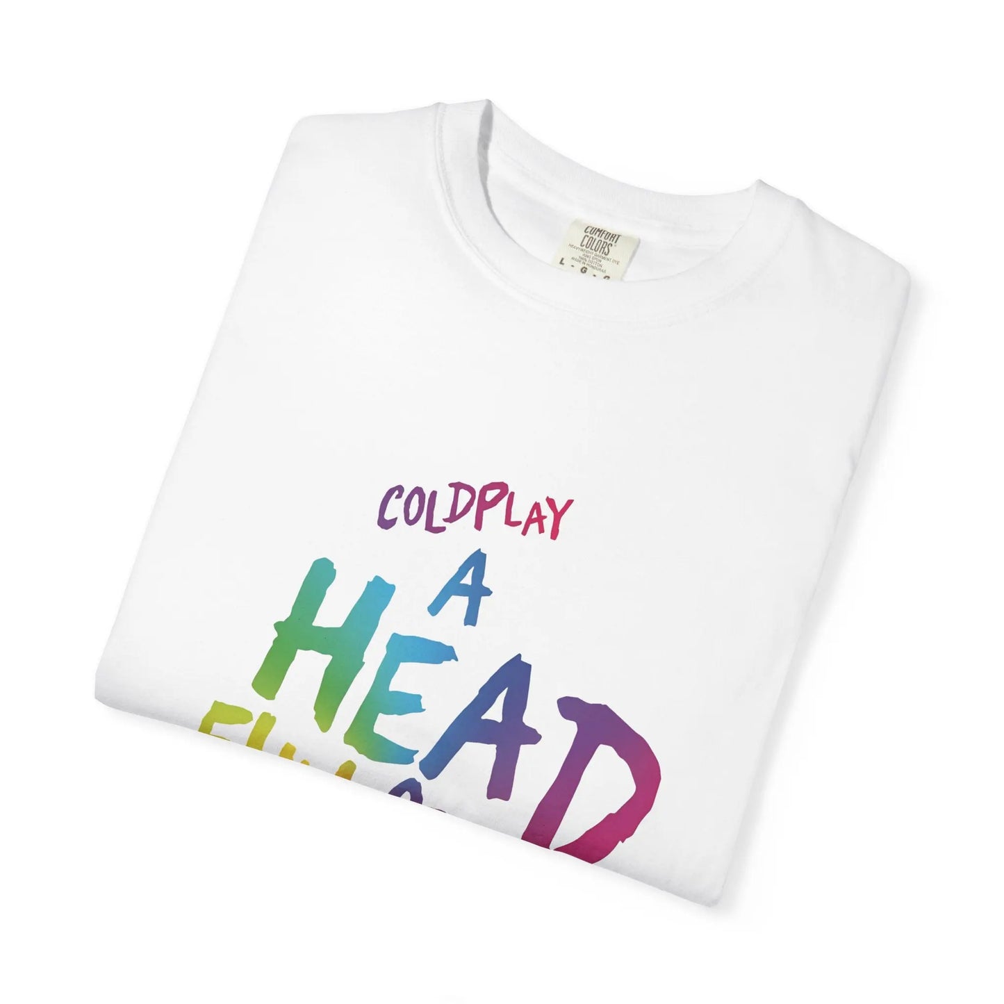 Unisex Garment-Dyed T-Shirt Inspired by Coldplay’s Iconic A Head Full of Dreams Printify