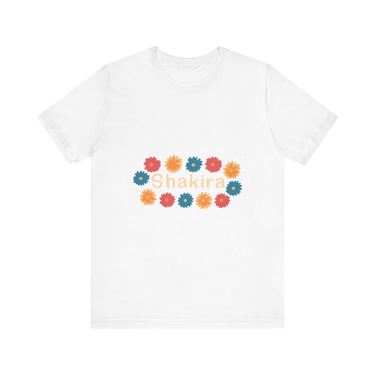 Retro Floral Groove Unisex jersey short sleeve tee Printify