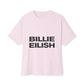 Billie Eilish Inspired Oversized T-Shirt – Stacked Glow Text Edition Printify