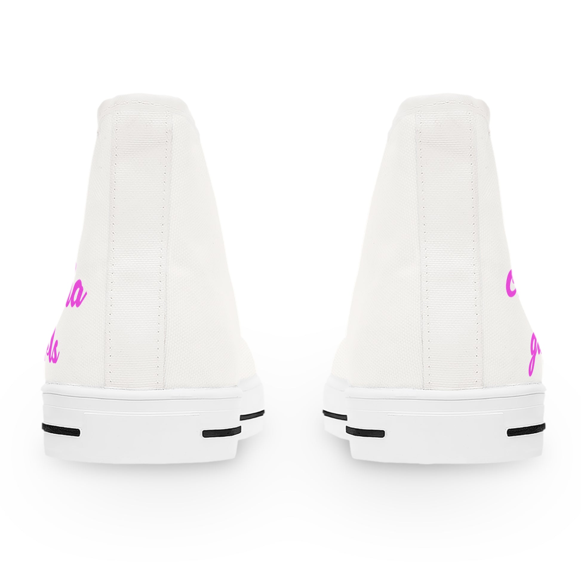 California Script – Women's High Top Top Sneakers Printify