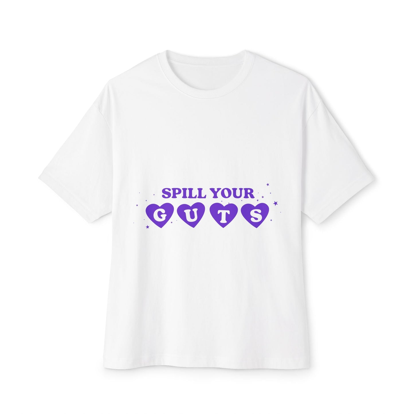 Spill Your Guts Heart-Oversized Tee Printify
