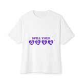 Spill Your Guts Heart-Oversized Tee Printify