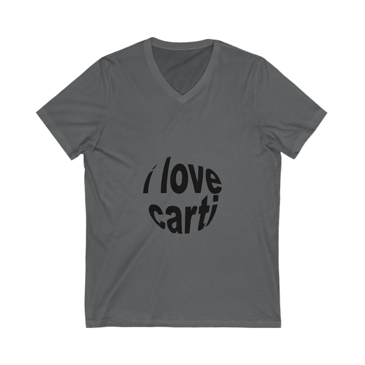 Classic Bold Wordmark Unisex Jersey Short Sleeve V-Neck Tee - snazzymerch