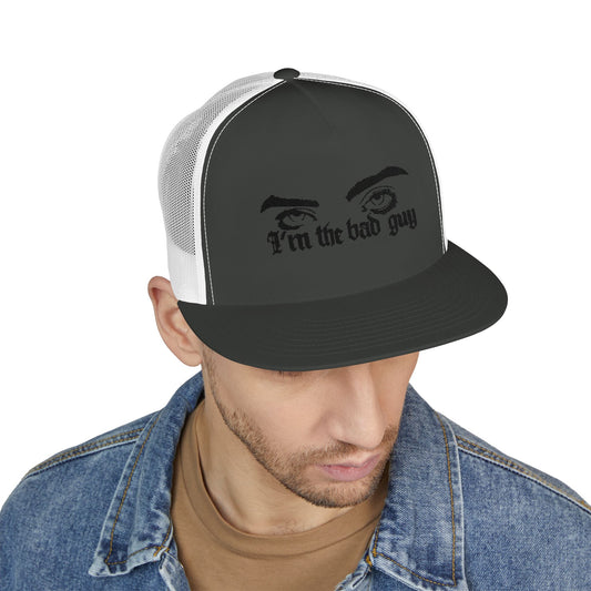 Billie Eilish Inspired Trucker Cap – Eyes & Shadows Gothic Edition Printify