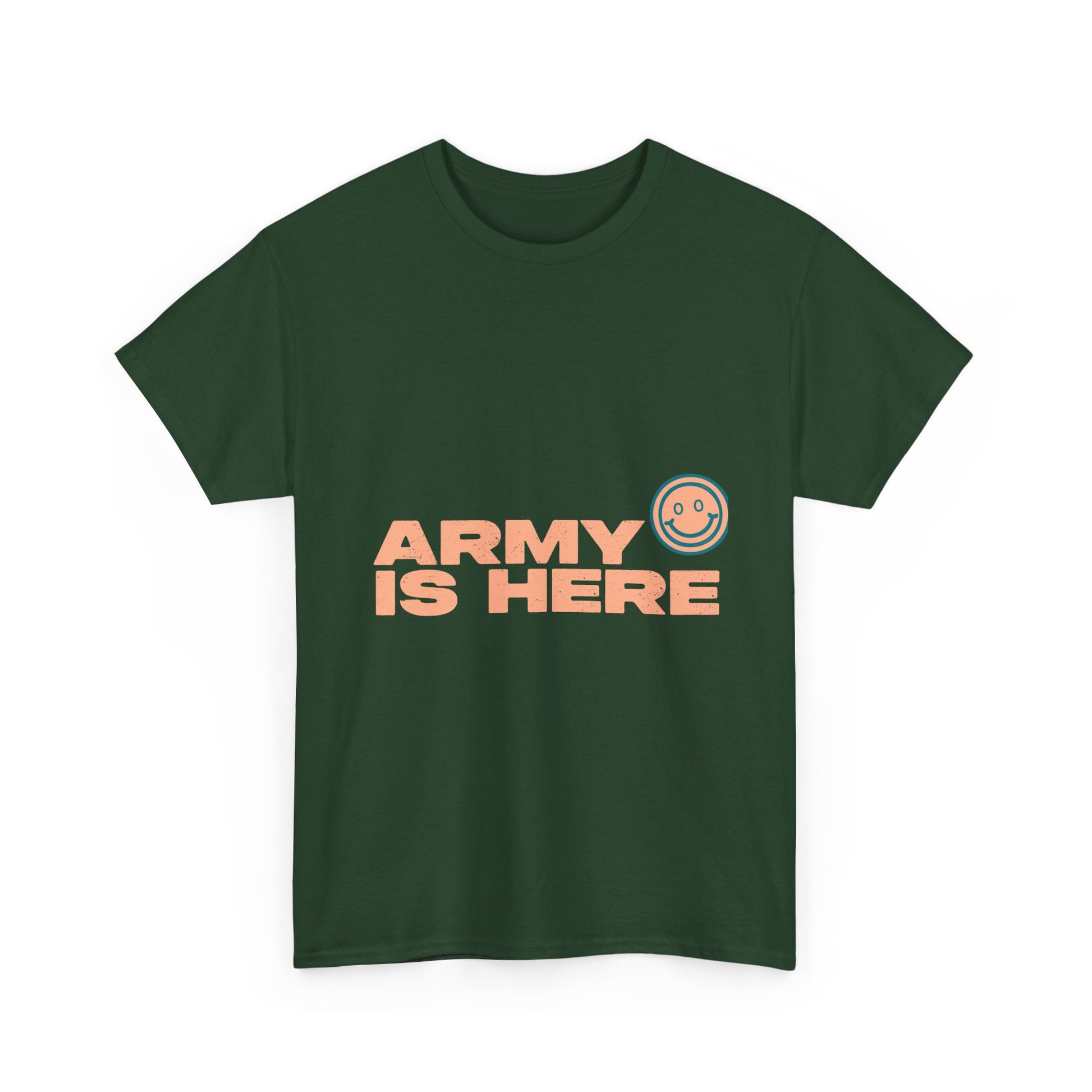 Smiley Army Vibe Unisex Heavy Cotton Tee - snazzymerch