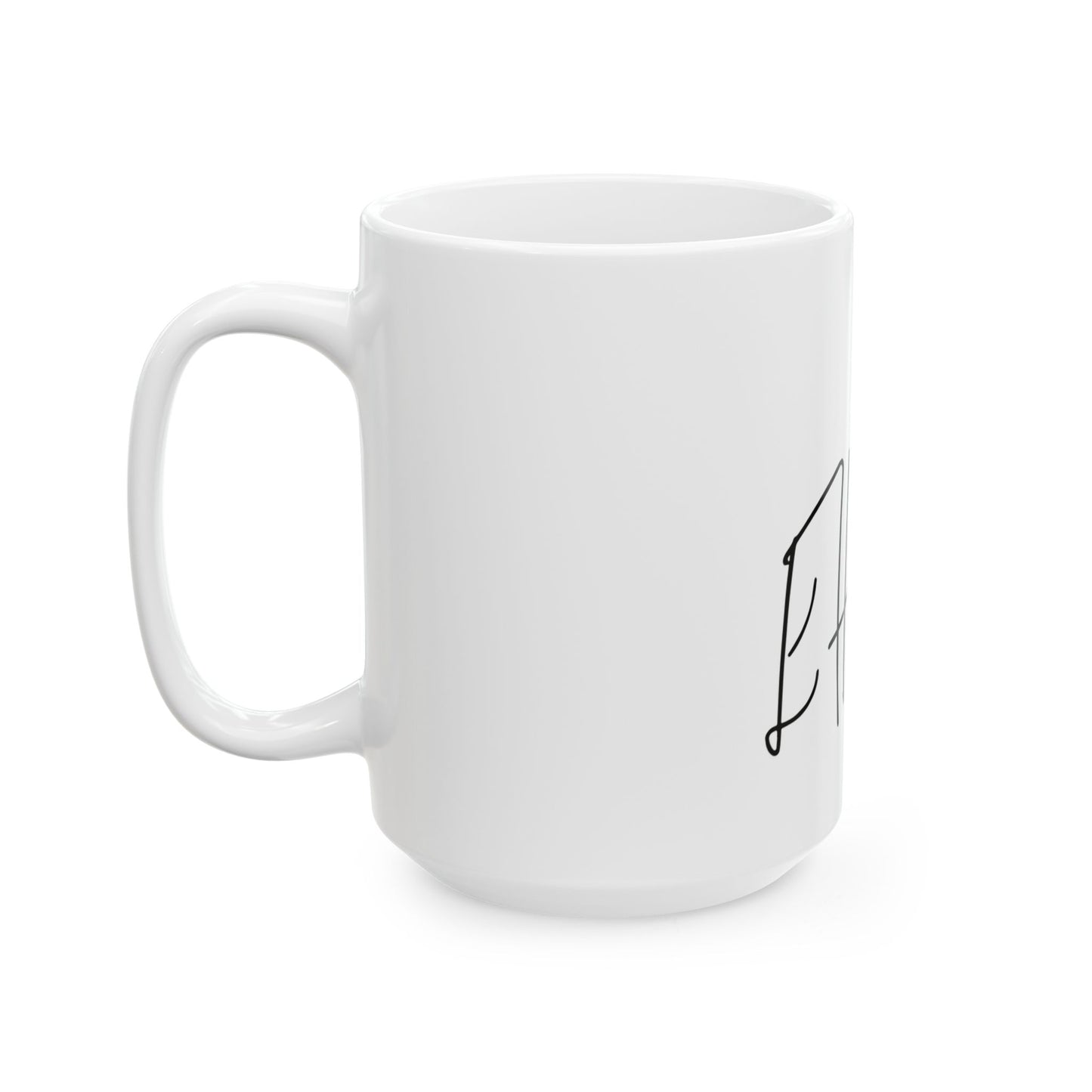 Rainbow Hat Illustration Ceramic Mug, (11oz, 15oz) - snazzymerch