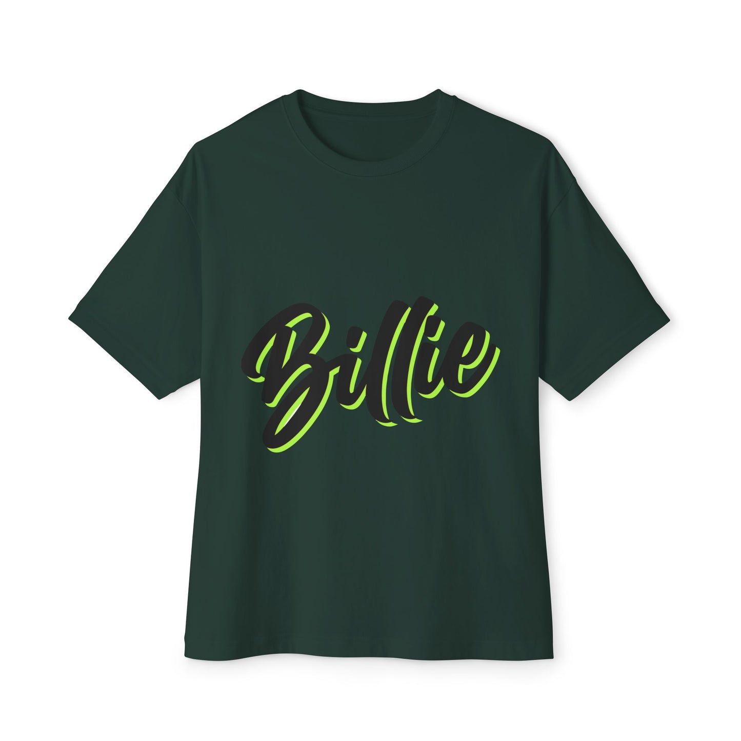 Billie Eilish Inspired Oversized T-Shirt – Electric Script Vibes Edition Printify