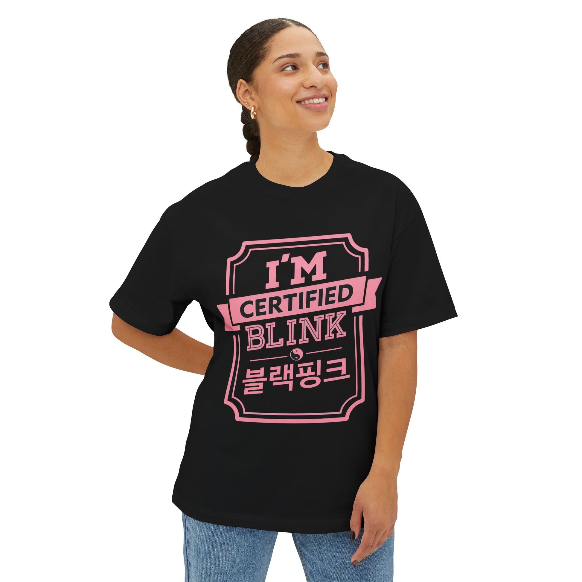 Certified BLINK Badge – Oversized Boxy Tee Printify
