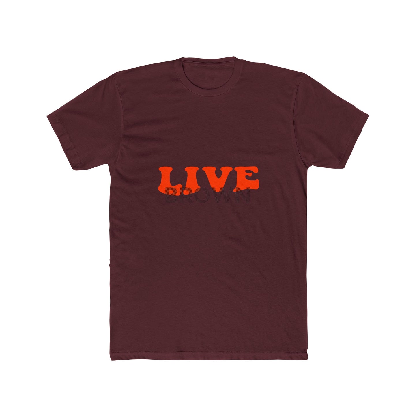 Retro Live Lettering Print Unisex Cotton Tee - snazzymerch
