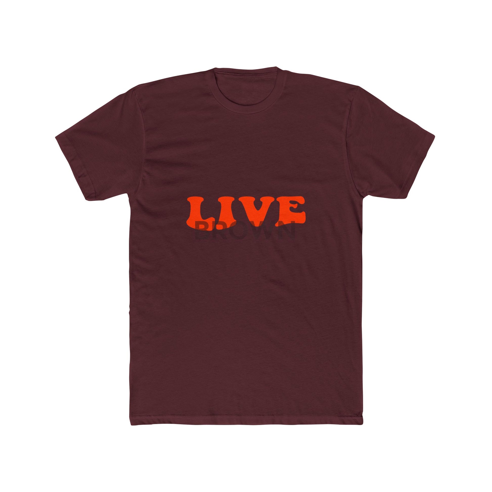 Retro Live Lettering Print Unisex Cotton Tee - snazzymerch