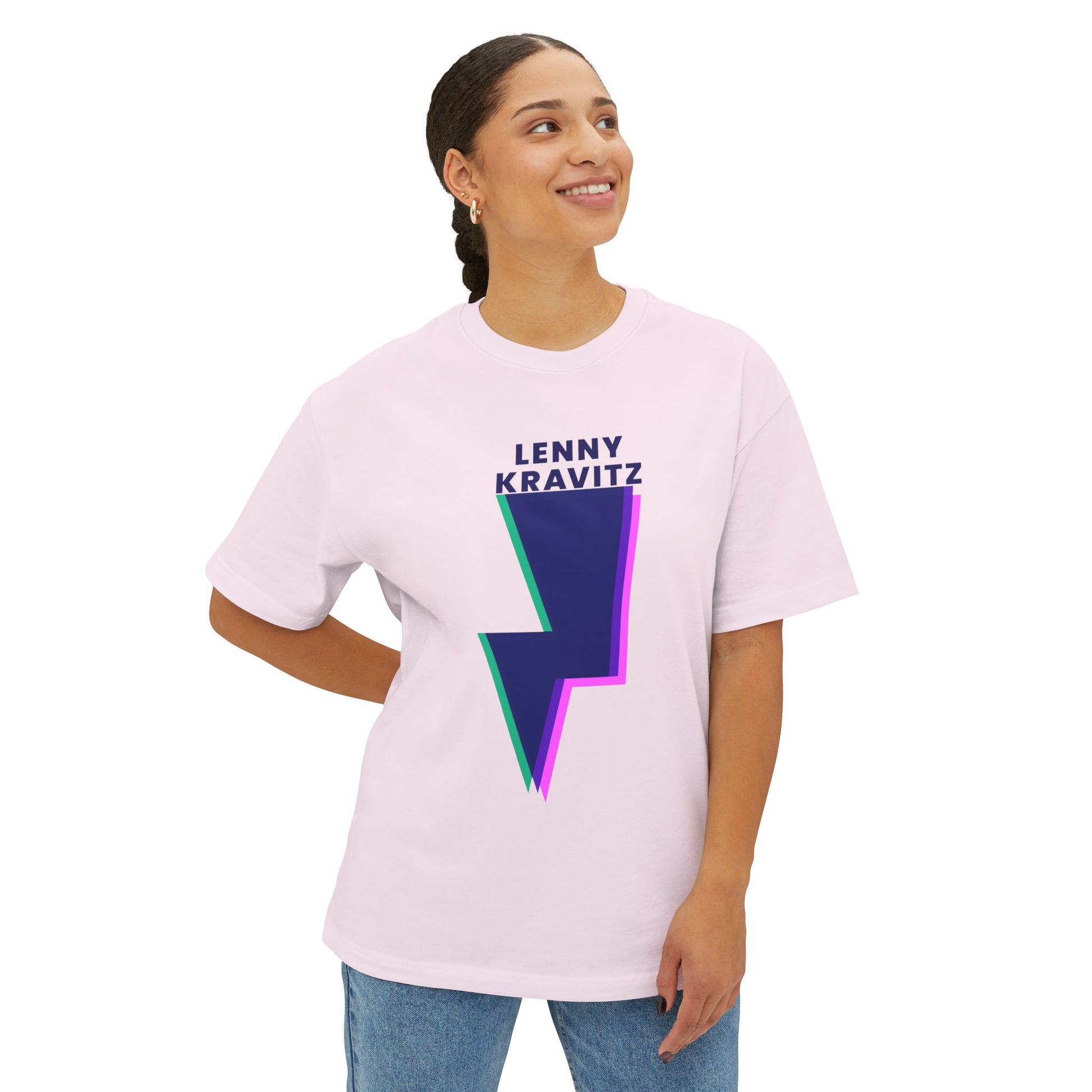 Layered Bolt Vibe Unisex Oversized Boxy tee Printify