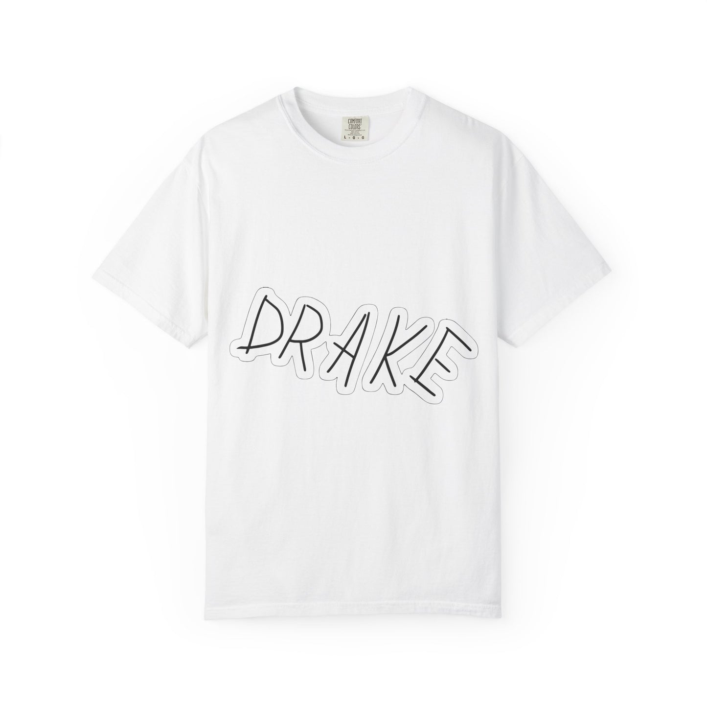 Dra-ke Graffiti Script Dyed Tshirt Printify