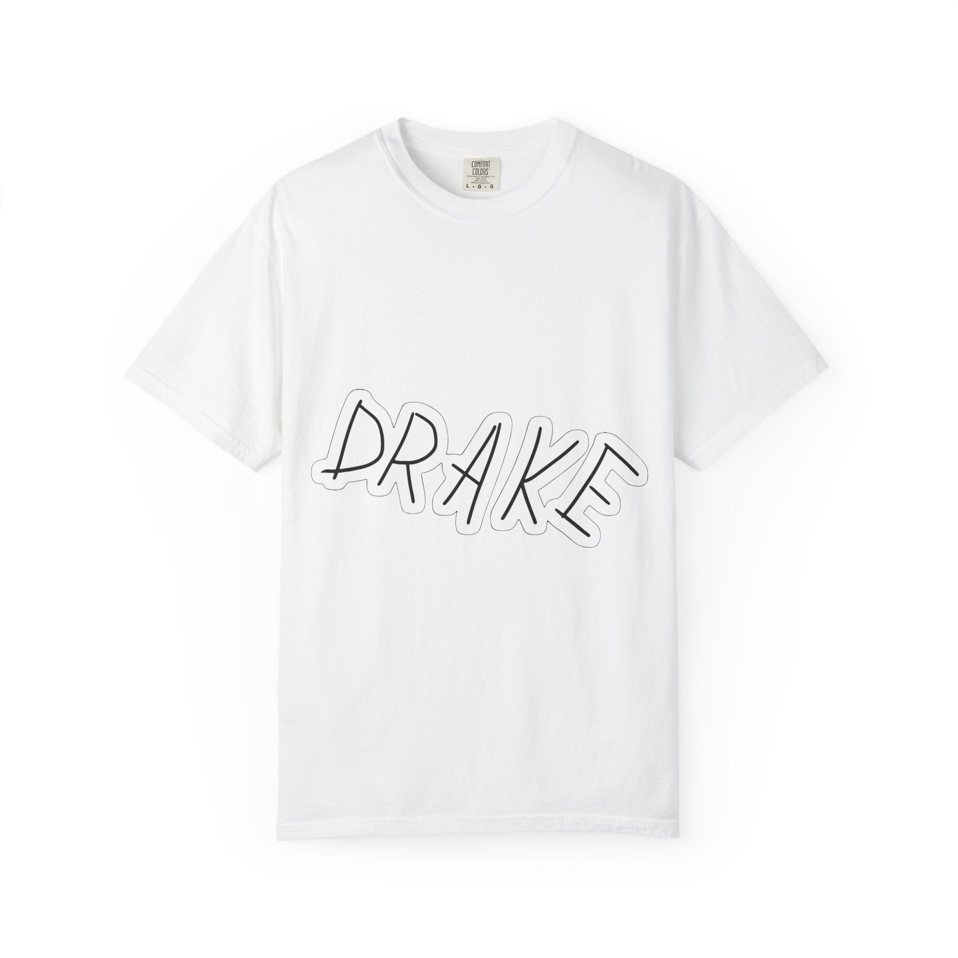 Dra-ke Graffiti Script Dyed Tshirt Printify