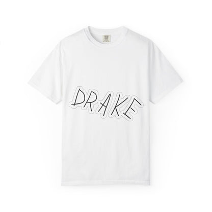 Dra-ke Graffiti Script Dyed Tshirt Printify