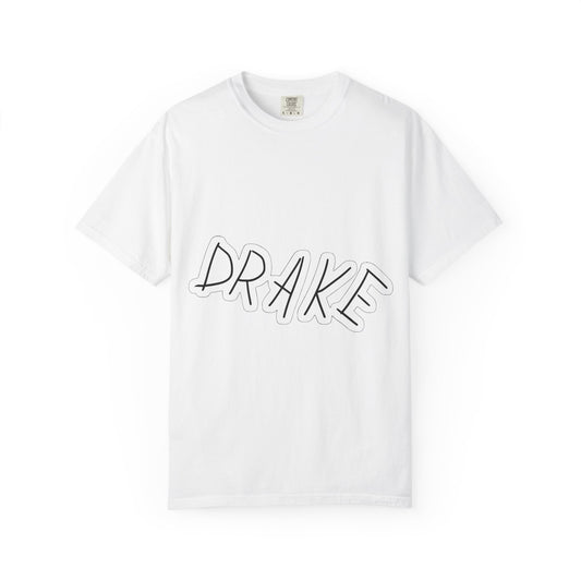 Dra-ke Graffiti Script Dyed Tshirt Printify