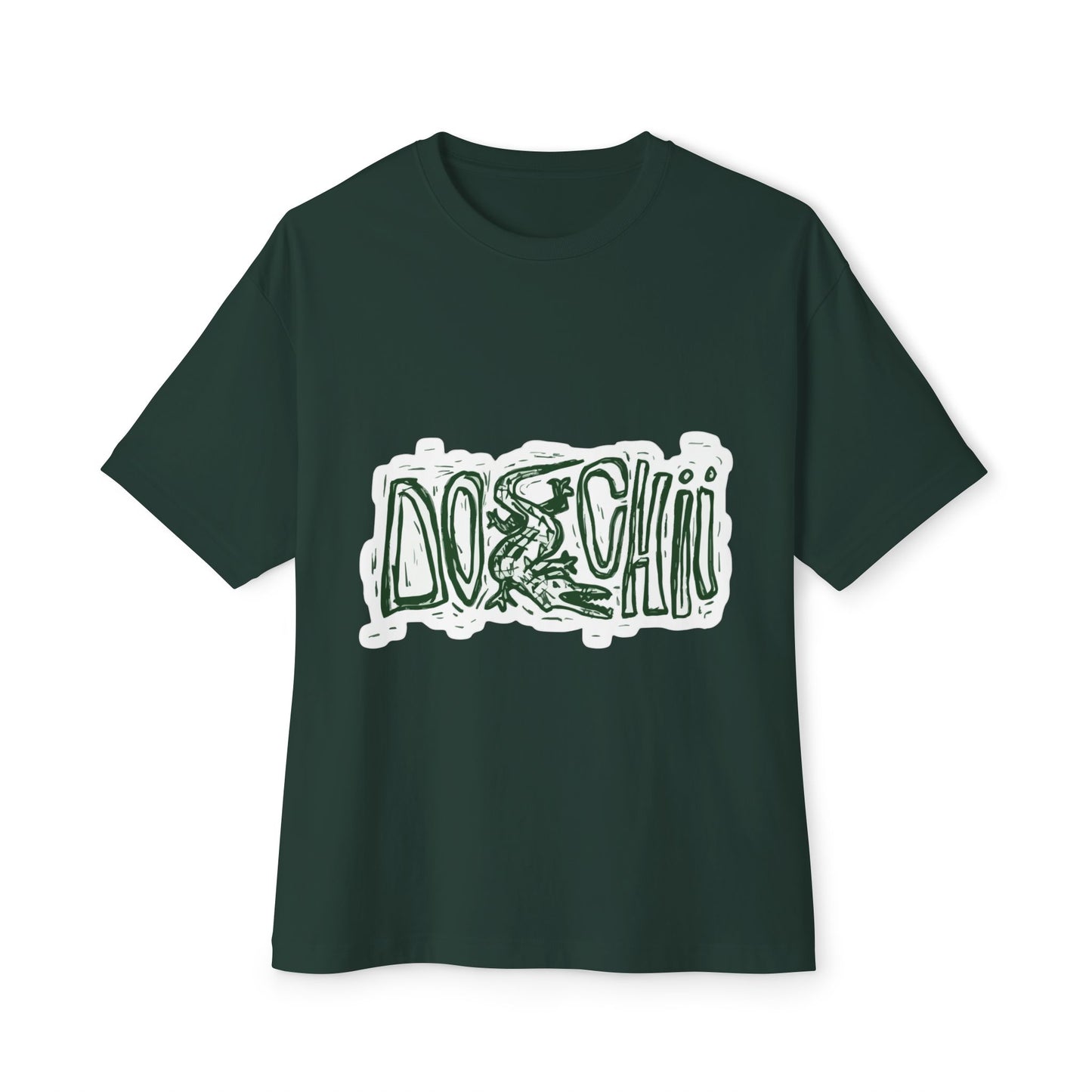 Lizard Lettering Unisex Oversized Boxy Tee - snazzymerch