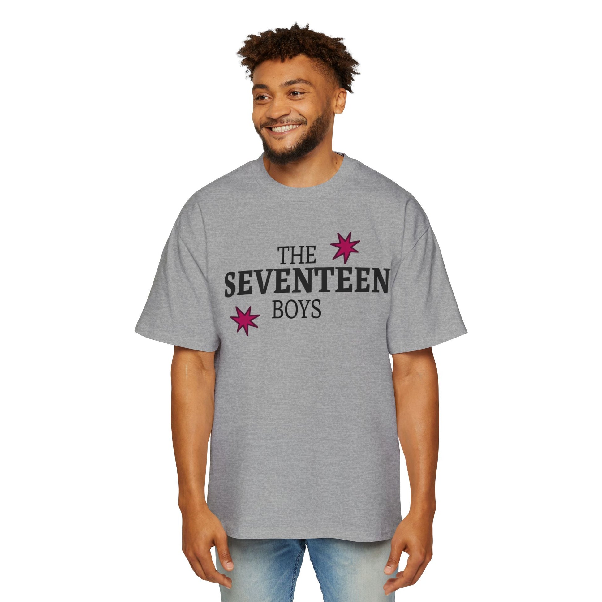 Starburst Seventeen Men's Heavy Oversized Tee - snazzymerch