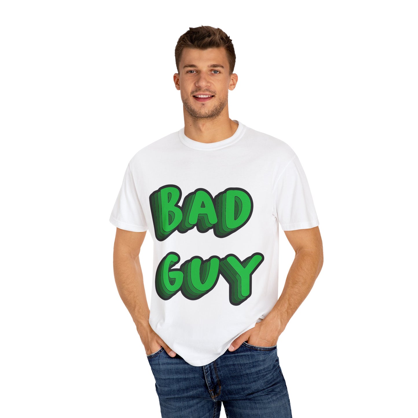 Billie Eilish Inspired Dyed T-shirt – Bold 3D Bad Mood Edition Printify
