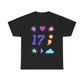 Symbols of 17 Aesthetic Unisex Heavy Cotton Tee - snazzymerch