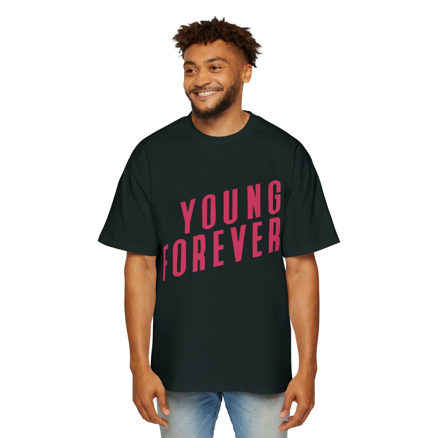 Young & Forever Men's Heavy Oversized Tee - snazzymerch