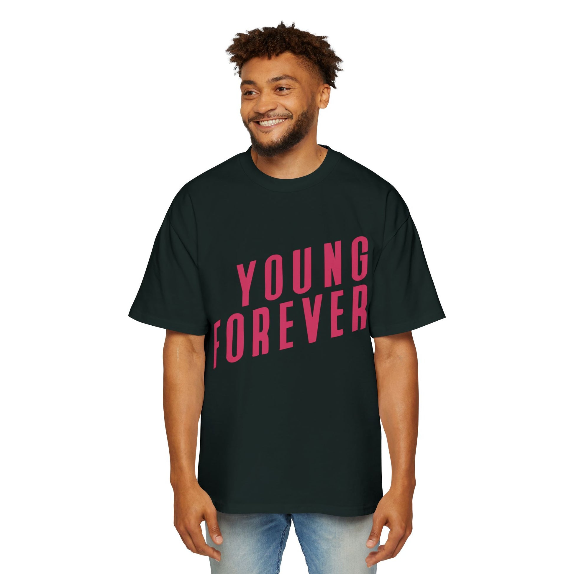 Young & Forever Men's Heavy Oversized Tee - snazzymerch
