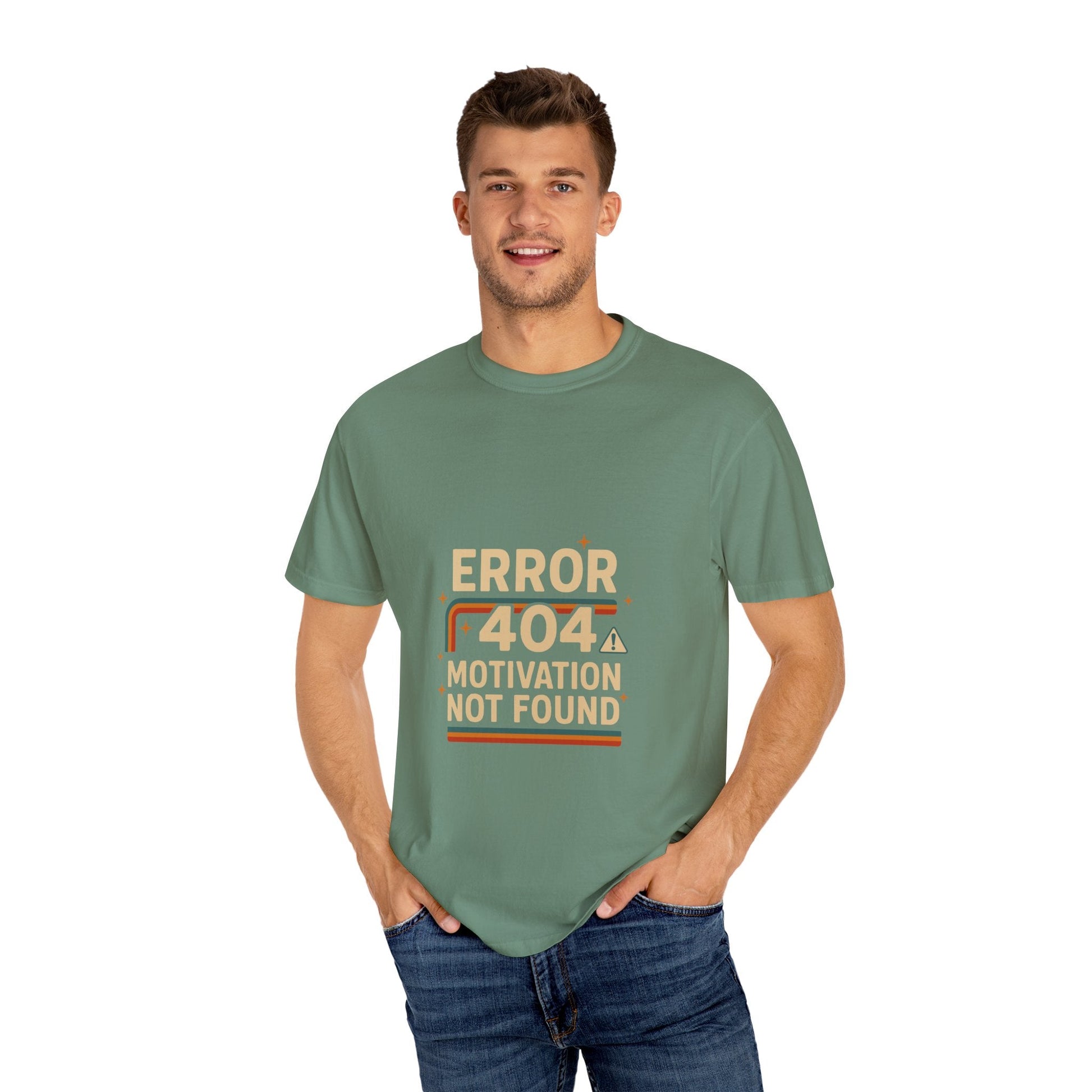 Unisex Garment-Dyed T-shirt – Snazzy Error 404 Edition Printify